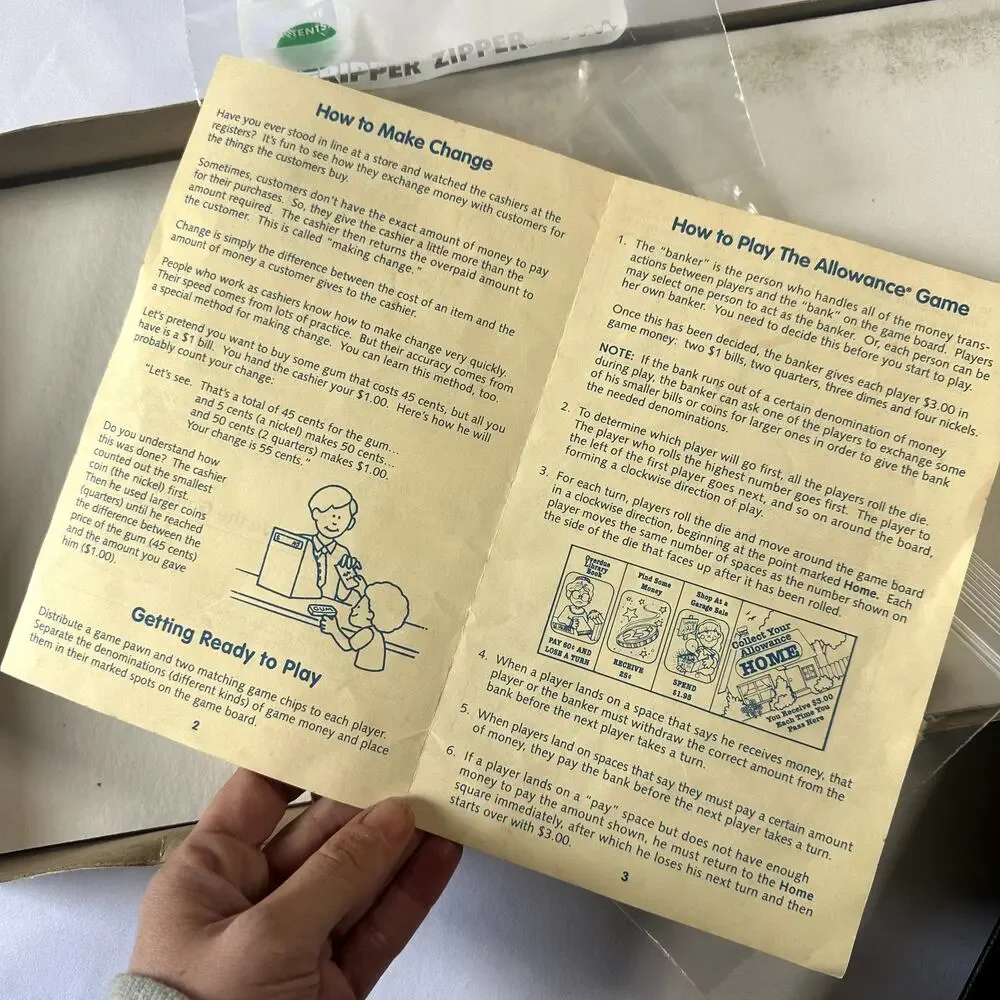 Vintage 1992 The Allowance Game Board Game